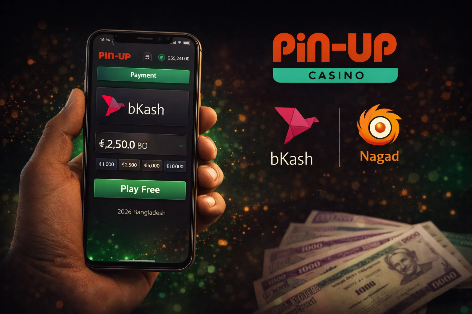 পিন আপ বিকাশ ডিপোজিট পেজ ২০২৬