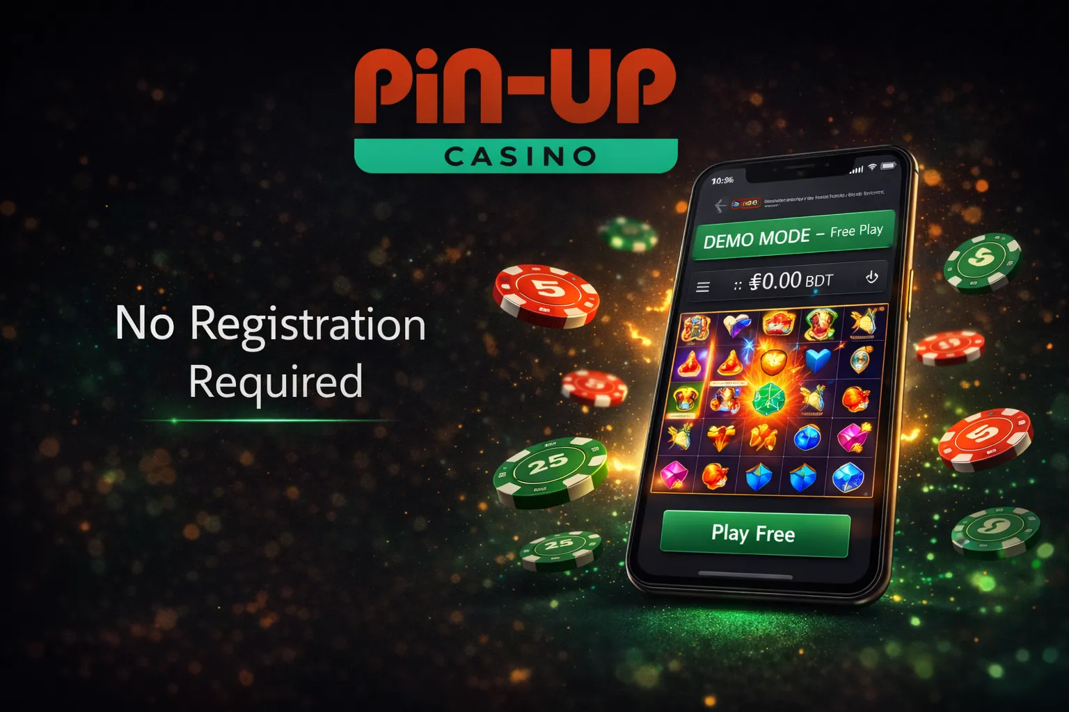 Pin Up demo mode free play no registration