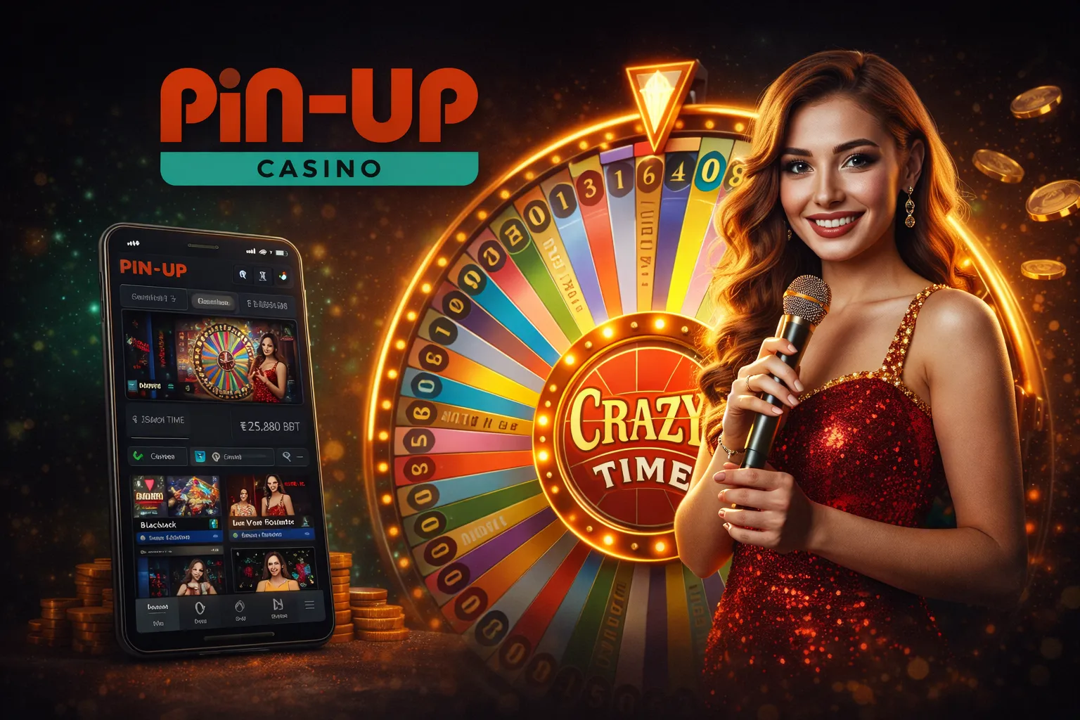 Pin Up live casino Crazy Time Evolution Gaming