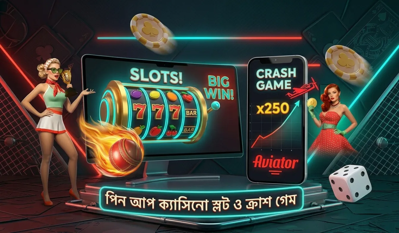 পিন আপ ক্যাসিনো স্লট ও ক্র্যাশ গেম